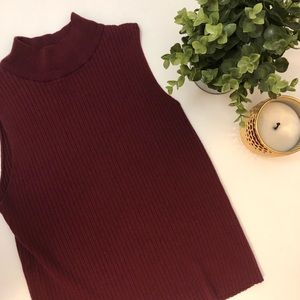 Burgundy tank